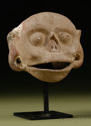 Pre-Columbian Pottery Skull
